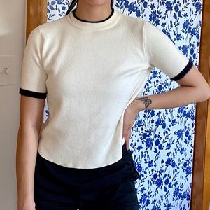 ZARA Knit Short Sleeve Top